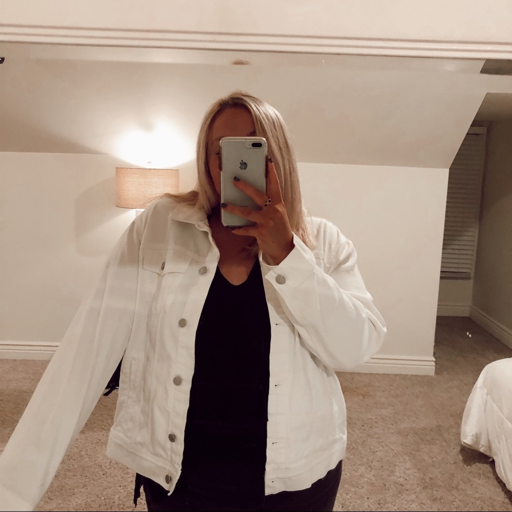 Old Navy White Jean Jacket